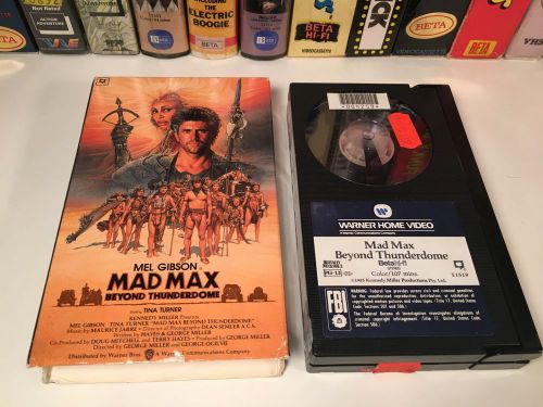 * Mad Max: Beyond Thunderdome Betamax NOT VHS 1985 Sci Fi Action Beta 80&#039;s