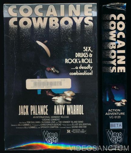 BIG BOX BETA NOT VHS COCAINE COWBOYS 1979 VIDEO GEMS ULLI LOMMEL DRUGS ROCK RARE