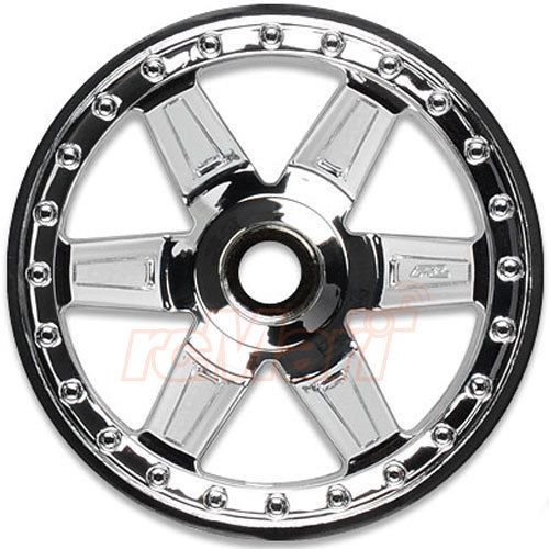 Pro-line desperado 2.8 chrome front nitro wheels 1:10 car jato rustler #2728-01