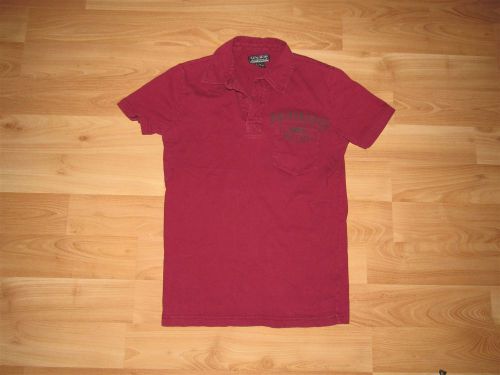 Men&#039;s Lucky Brand Polo Shirt Desperados Del Fuego Red Size: XS