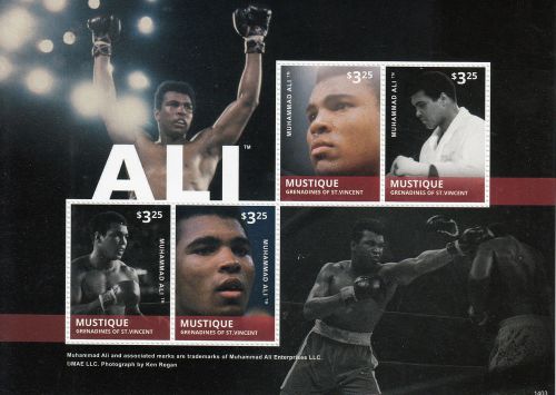 Mustique Grenadines St Vincent 2014 MNH Muhammad Ali 4v M/S I Boxing Stamps