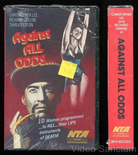 EURO SLEAZE BETA NOT VHS AGAINST ALL ODDS 1968 NTA JESS FRANCO FACTORY SEALED