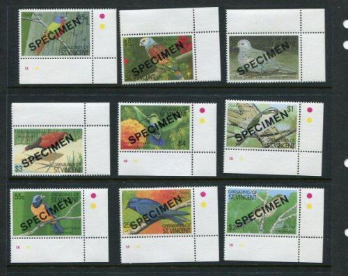 St Vincent Grenadines #726-34 MNH SPECIMEN Overprints