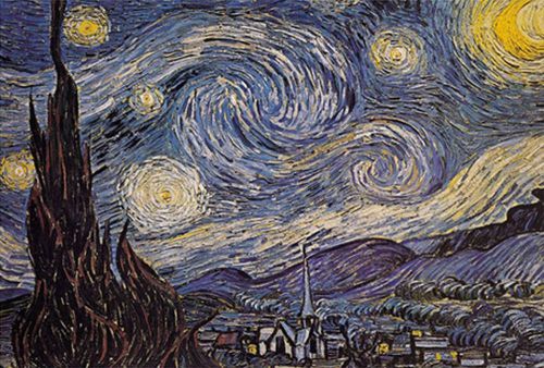 1000 pieces jigsaw puzzle - starry night by vincent van gogh