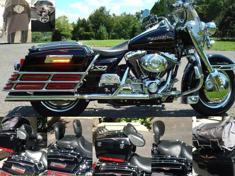 Harley- davidson road king motorcycle bike custom ++ $10k! highly accessorized