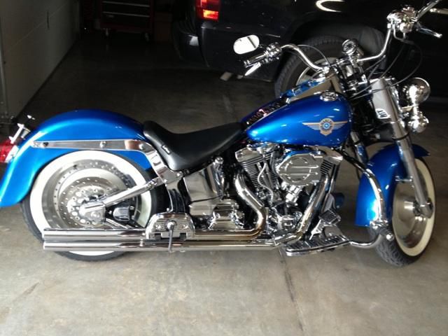 STATES BLUE PEARL,CHROME EVERYTHING,1996 FATBOY