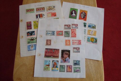 St. vincent stamps, selling old collection of 49 stamps, see scans