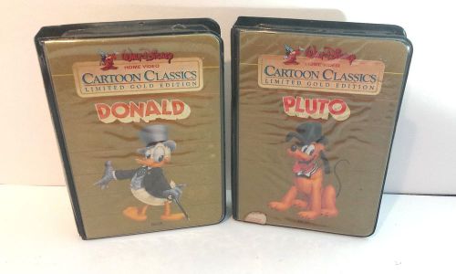 Donald Duck &amp; Pluto Beta Tapes Walt Disney Cartoon Classics Gold Ed. Betamax