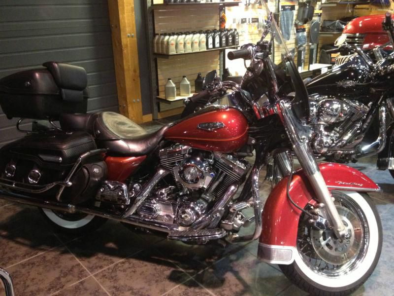 1999 harley-davidson road king classic red