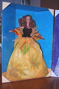 Barbie Doll Vincent Van Gogh Sunflower NIB New 1998