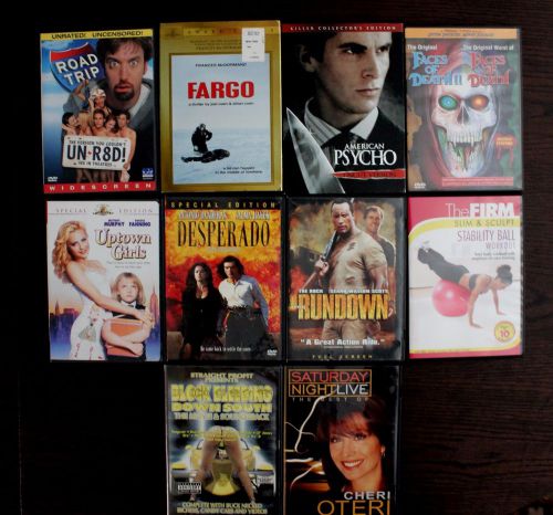 Movie greats, DVD LOT. Road Trip, Fargo, Desperado. More....