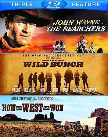 The searchers/the wild bunch/how the west was won (blu-ray disc, 2012, 3-di15.99