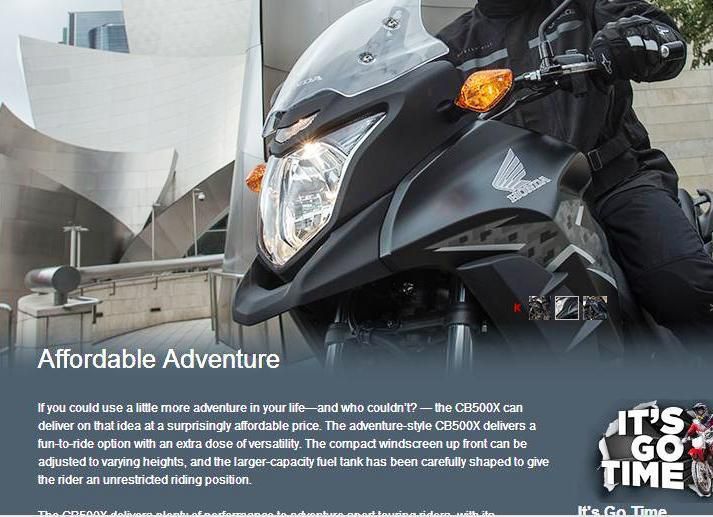 2013 Honda CB 500X 500X Standard 