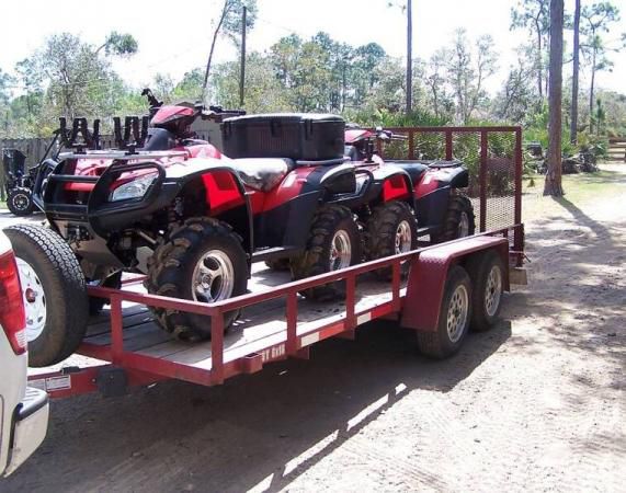 2 Atvs 2006 Honda Rincon with trailer ready to go anywhere you want