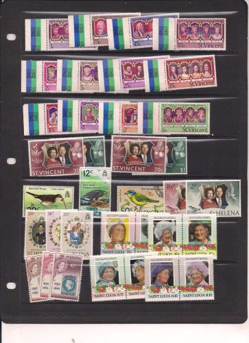 St. Vincent/St. Lucia MNH/MH/NG collection