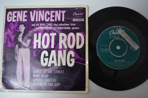 Gene vincent - hot rod gang - oz ep 1958 - capitol label - rockabilly from movie