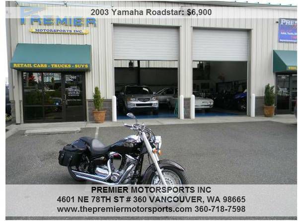 2003 yamaha roadstar 1600 local 2 owner bike 5,965 miles