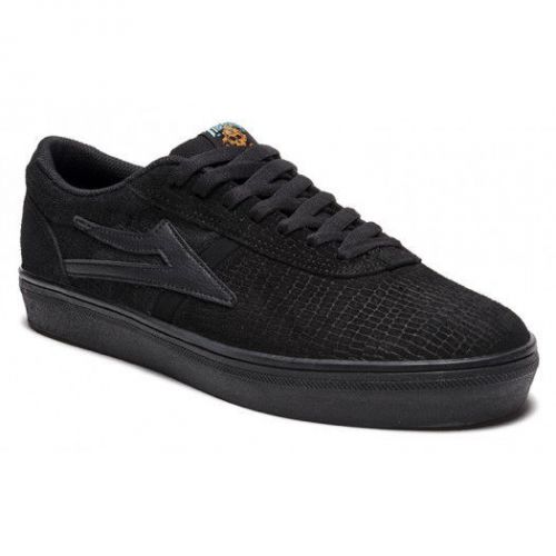 New In Box LAKAI &#034;Vincent x Thrasher&#034; Skateboard Shoes (Black Suede)