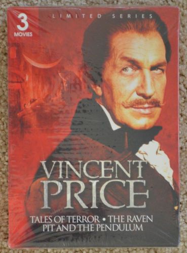 NEW Vincent Price DVD 3 Tales of Terror The Raven Pit and the Pendulum Sealed