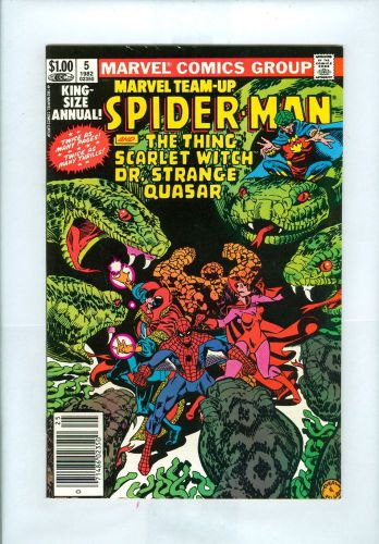 Marvel Team-Up Annual #5 VF Hannigan Milgrom Spider-Man Scarlet Witch Dr Strange