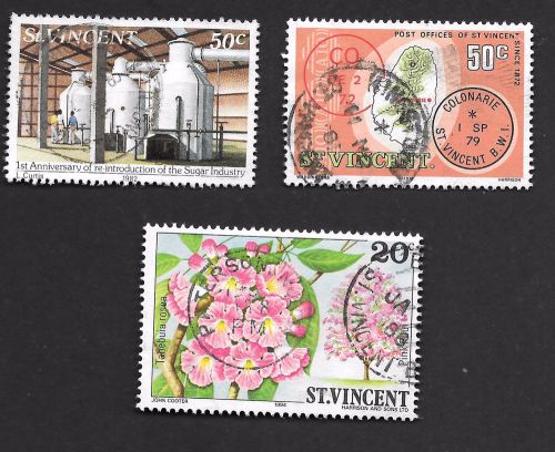 Used St. Vincent Stamps