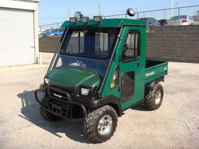2007 Kawasaki Mule 4X4 Stereo Doors Wheels andamp; Trailer ATV