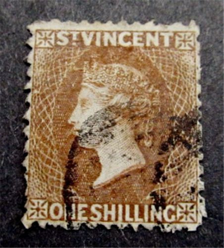 nystamps British St Vincent Stamp # 10 Used $190