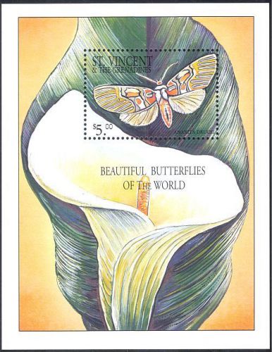 St vincent 2001 butterflies/flowers/insects/nature/conservation 1v m/s (b5086)