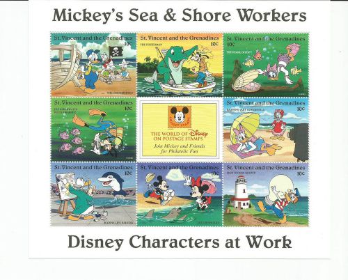 St vincent disney characters at work mnh