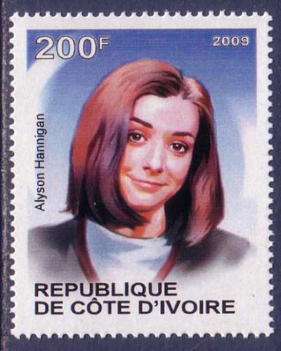 Alyson hannigan famous people mnh stamp
