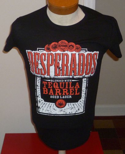 Desperados Blended With Tequila Barrel Aged Lager Black T-Shirt Juniors Small