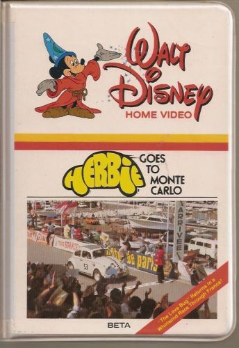 Herbie Goes To Monte Carlo (BETA/Betamax Clamshell) 1977 Disney