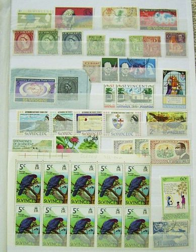 ST VINCENT MINT AND USED, OLD AND MORE RECENT STAMPS