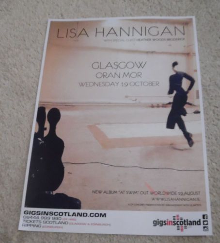 Lisa hannigan concert poster oct 2016 live music show concert gig tour poster
