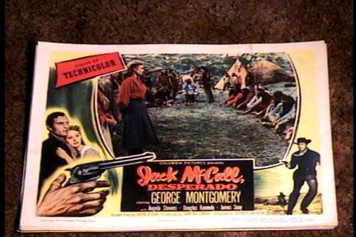 JACK MCCALL DESPERADO 1953 LOBBY CARD #2 NATIVE AMERICAN INDIAN WESTERN