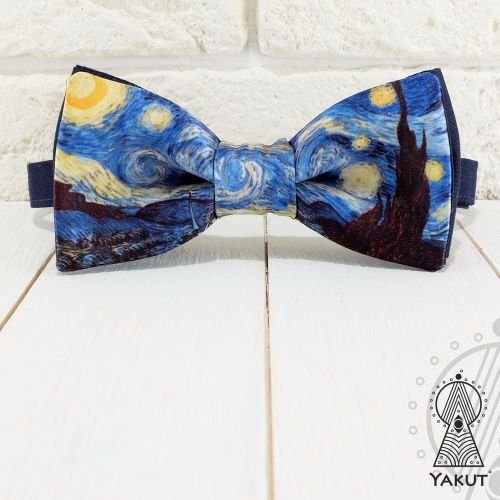 Bow tie vincent van gogh the starry night