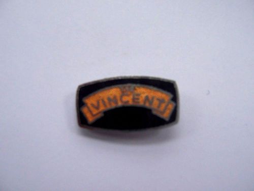 Original vincent british motorcycle enamel pin badge - new old stock