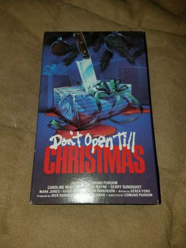 Don&#039;t Open Till Christmas BETA NOT VHS rare vestron horror