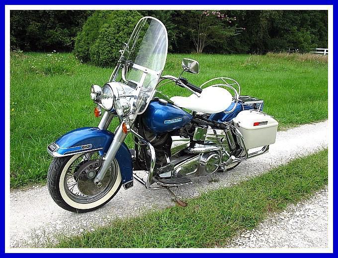 1977 Harley-Davidson FLH 'Electra Glide' in blue - (shovelhead) ......... NICE