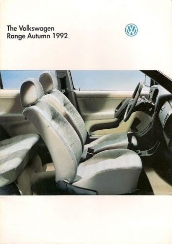 Volkswagen 1992-93 uk market brochure polo golf vento passat corrado caravelle