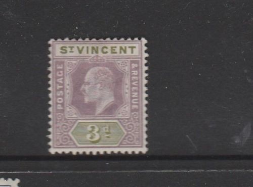 St vincent 1902 crown ca 3d mm sg 80