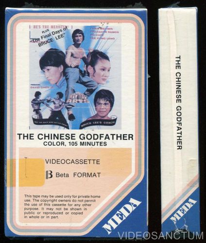 MARTIAL ARTS BETA NOT VHS THE CHINESE GODFATHER 1974 MEDA MEDIA ENTERTAINMENT NR