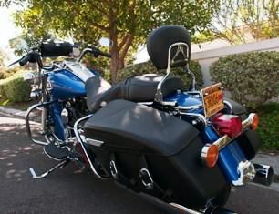 2008 harley davidson road king classic, pacific blue, very low miles