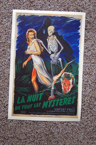 House on Haunted Hill #2 Lobby Card Movie Poster Vincent Price