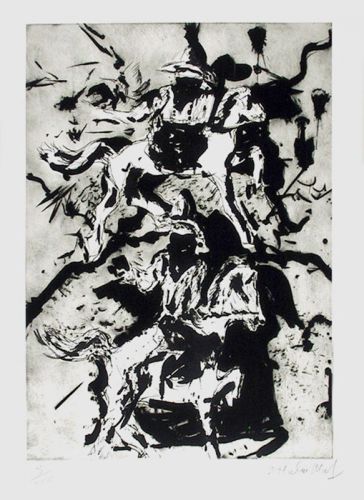 Malcolm Morley, Untitled (Desperados), Etching