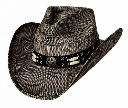 New bullhide hats 2709 run a muck cowboy collection desperado brown cowboy hat