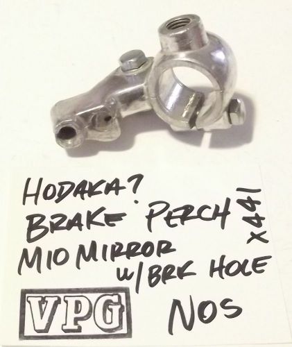 NOS Vintage Japanese Hodaka? Brake Lever PERCH Bracket w- M10 Mirror Mount X441