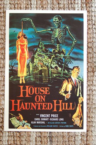 House On Haunted Hill Lobby Card Movie Poster Vincent Price