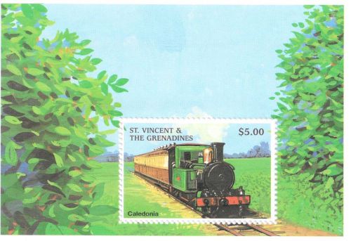 St. Vincent - Trains, 1998 - Sc 2599 S/S MNH