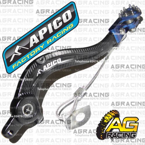 Apico Black Blue Rear Brake Pedal Lever For Husaberg FE 450 2010 MotoX Enduro